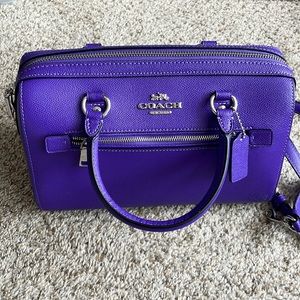 Coach Rowan Satchel - Sport Purple NEW